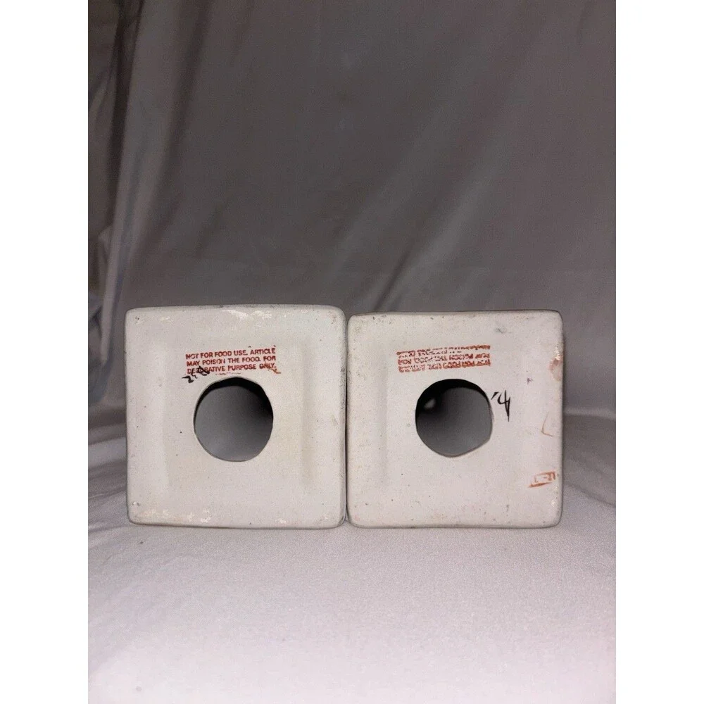 Vintage Famille Rose Porcelain Candlestick Holders 8.5